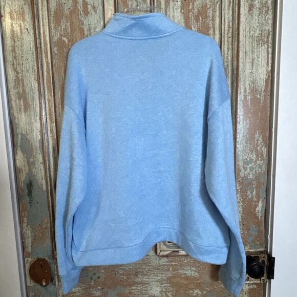 Spongebob Squarepants Dream Team Sweater Light Blue 1/4 Zip No Size Tag READ - Picture 5 of 8